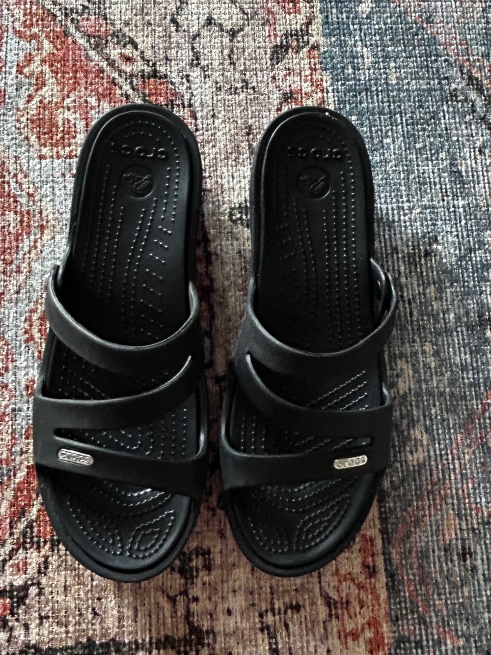 CROCS Patricia Wedge Strappy Sandals Womens Size 10